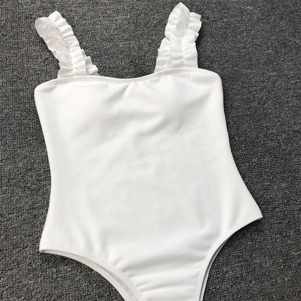Luxury Black Female Swimsuit Vintage One Piece Ruffled Push Up Tummy Control Swimwear Halter One Piece Slimming Retro Swimsuit Women's Plus Size Push Up Bathing Suit Solid Red Swimwear Women Padded Bathing Suits