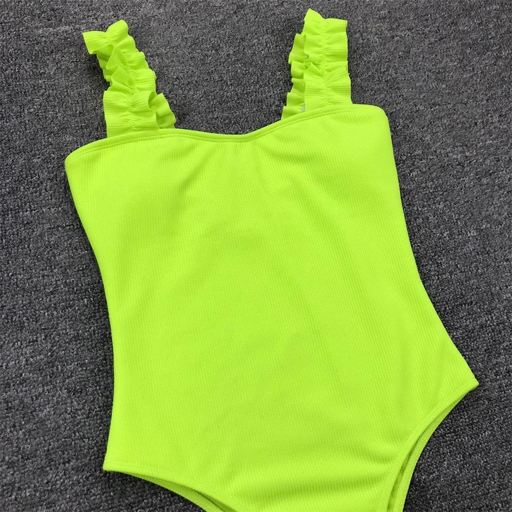 Luxury Black Female Swimsuit Vintage One Piece Ruffled Push Up Tummy Control Swimwear Halter One Piece Slimming Retro Swimsuit Women's Plus Size Push Up Bathing Suit Solid Red Swimwear Women Padded Bathing Suits