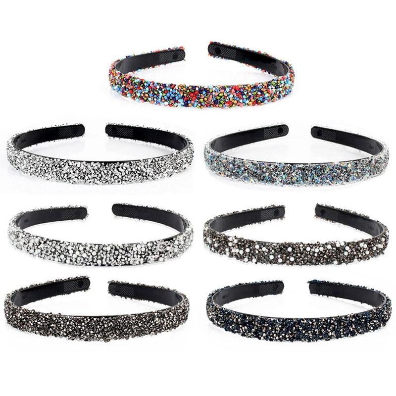 Luxury Crystal Pearl Rhinestone Headbands Fashion Women Hair Accessories Headdress Padded Hairbands Hair Bands Sparkly Hair Hoop Gorgeous Hair Accessories For Women