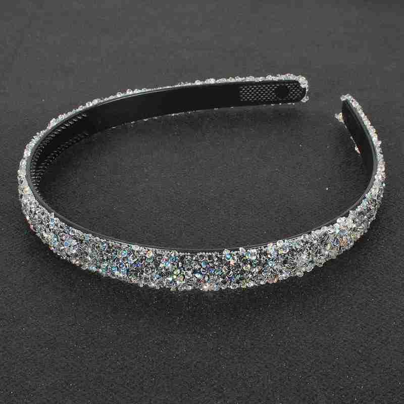 Luxury Crystal Pearl Rhinestone Headbands Fashion Women Hair Accessories Headdress Padded Hairbands Hair Bands Sparkly Hair Hoop Gorgeous Hair Accessories For Women