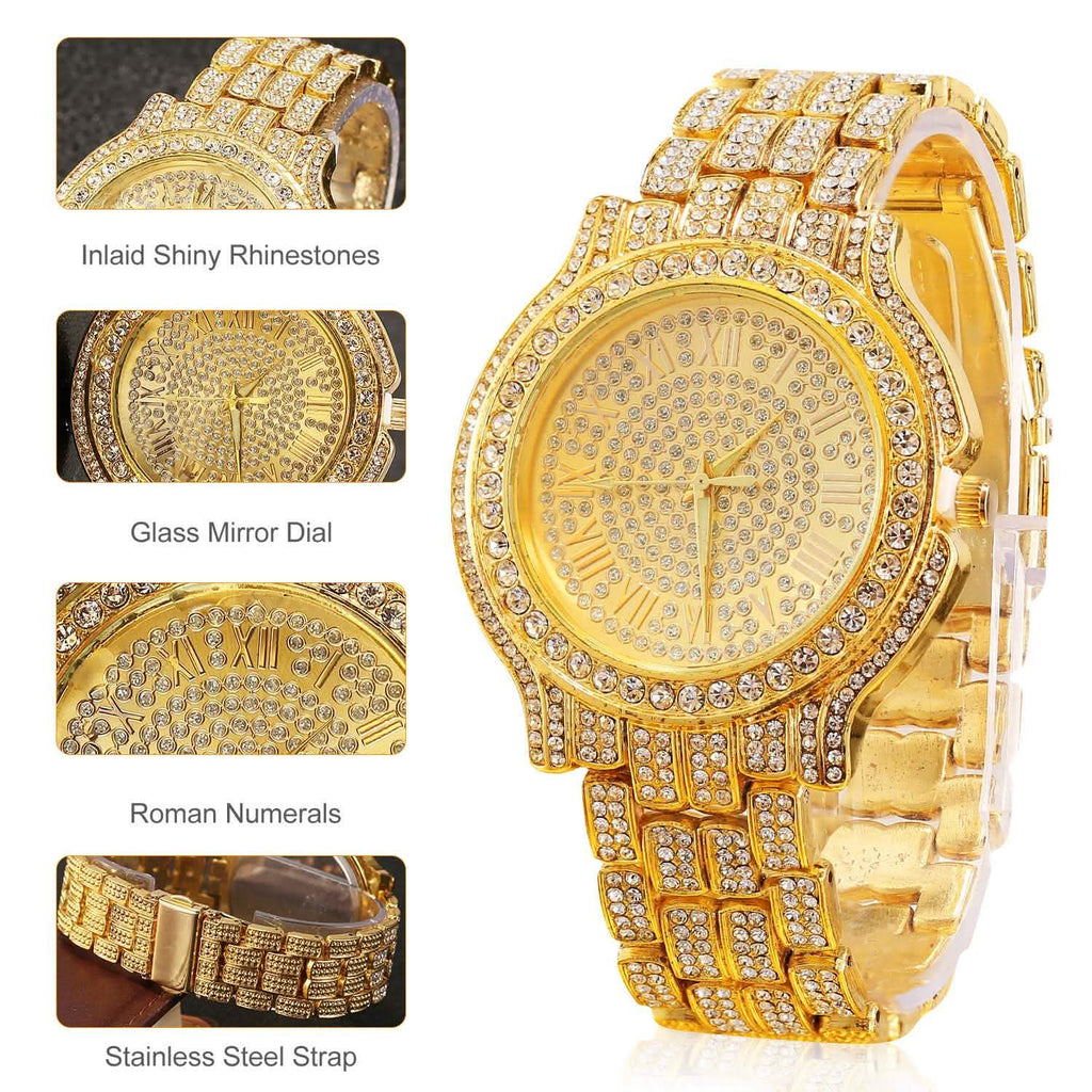 Luxury Crystal Rhinestone Quartz Watch