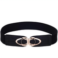 Luxury Elastic PU Leather Wide Belts For Women Fashion Stretchy Thick Waist Dress Plus Size Waistbands For Women