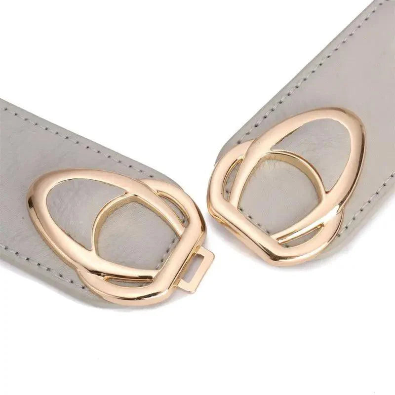 Luxury Elastic PU Leather Wide Belts For Women Fashion Stretchy Thick Waist Dress Plus Size Waistbands For Women