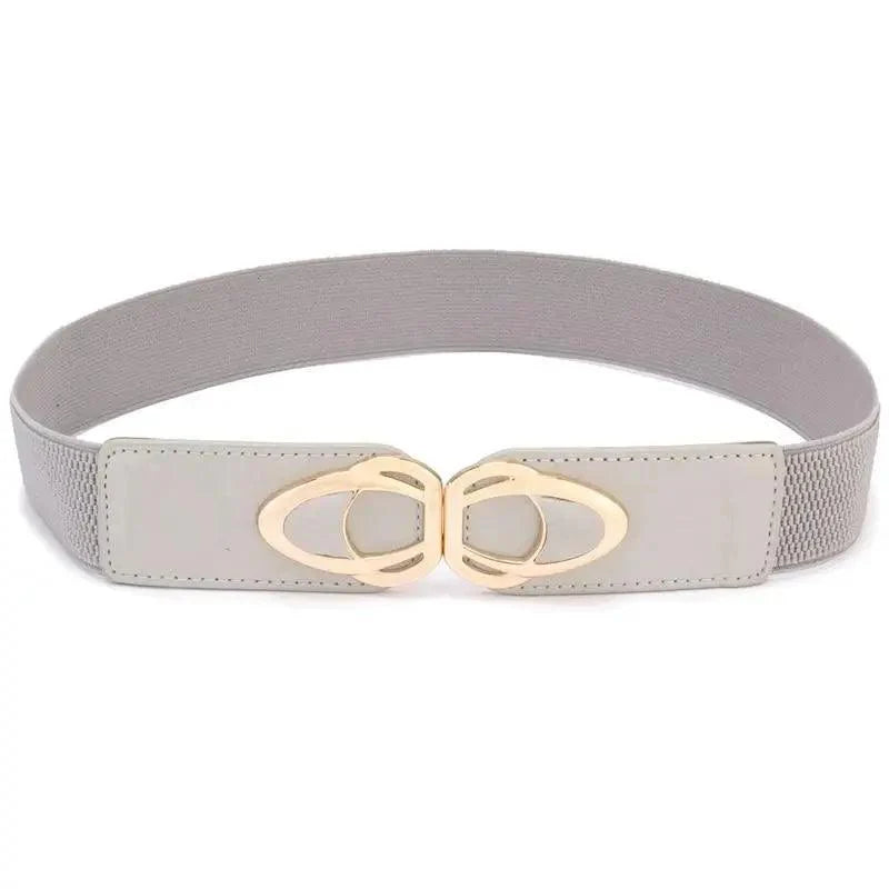 Luxury Elastic PU Leather Wide Belts For Women Fashion Stretchy Thick Waist Dress Plus Size Waistbands For Women