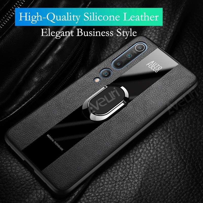 Luxury Leather Phone Case For Xiaomi Mi 11i 9T 10T 11T Pro 11 Lite Redmi Note 9S 7 8 9 10 Pro 8T Cover Case Leather Mobile Phone Case with 360° Rotating Ring Vintage Two Tone Durable Phone Cover