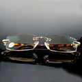 Luxury Men Diamond Glasses