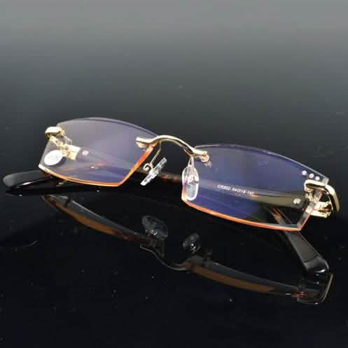 Luxury Men Diamond Glasses