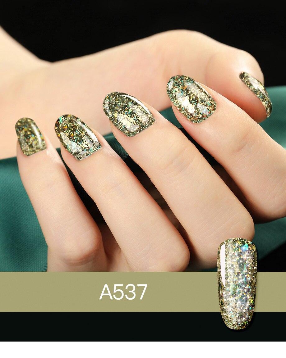 Luxury Modern Crystal Shiny Gel Nail Polish Painting Nails Art Design Diamond Manicure Gel Luxury Design For Women and Girls
