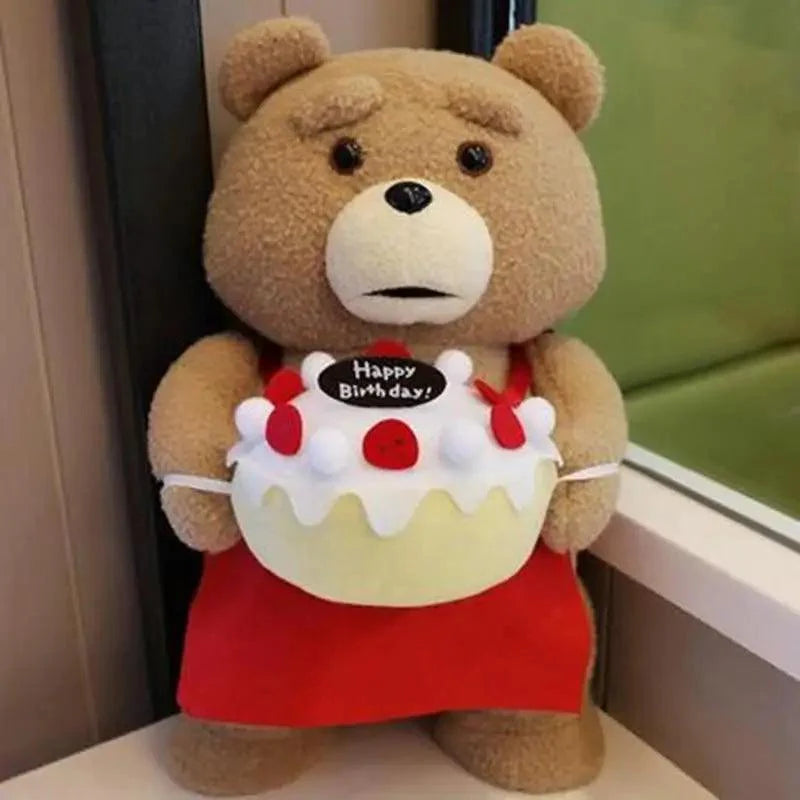 Luxury Modern Super Cute 8 styles Movie Teddy Bear Plush Toys Ted In Apron Soft Stuffed Animals Plush 45cm A birthday present for a good friend