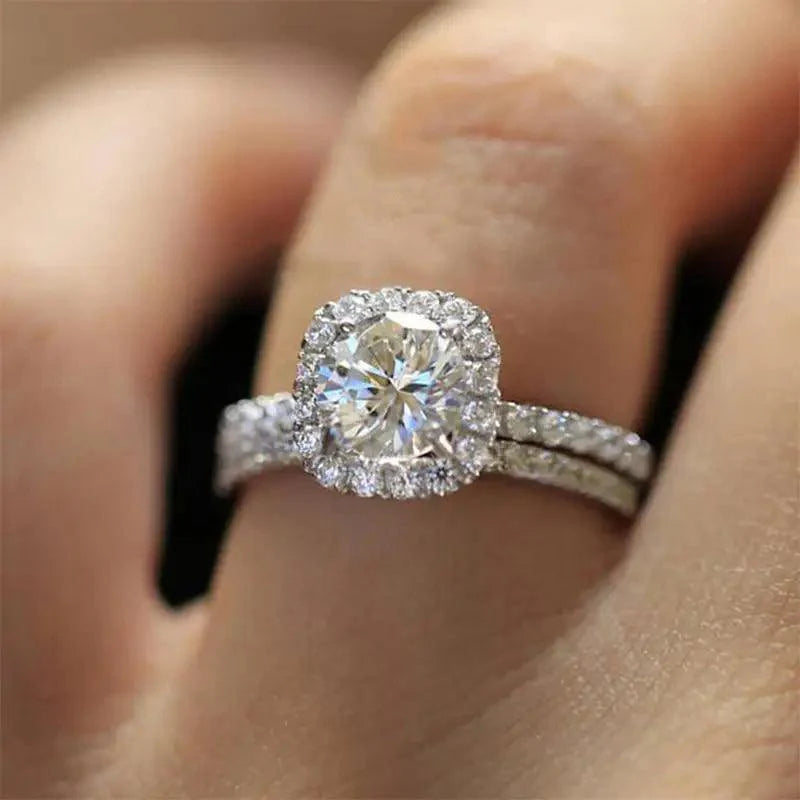 Luxury Style Crystal Engagement Ring - Ring Trends For 2021 Fashion Elegant Women Jewelry Wedding Jewelry