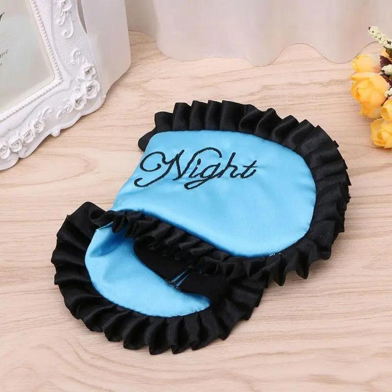 Luxury Women Silk Sleep Eye Mask Soft Ladies Ultra Lightweight Adjustable Strap Eye Mask Night Blindfold