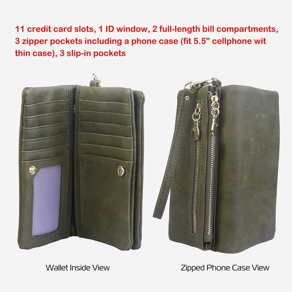Luxury Women's Leather Clutch Wallet