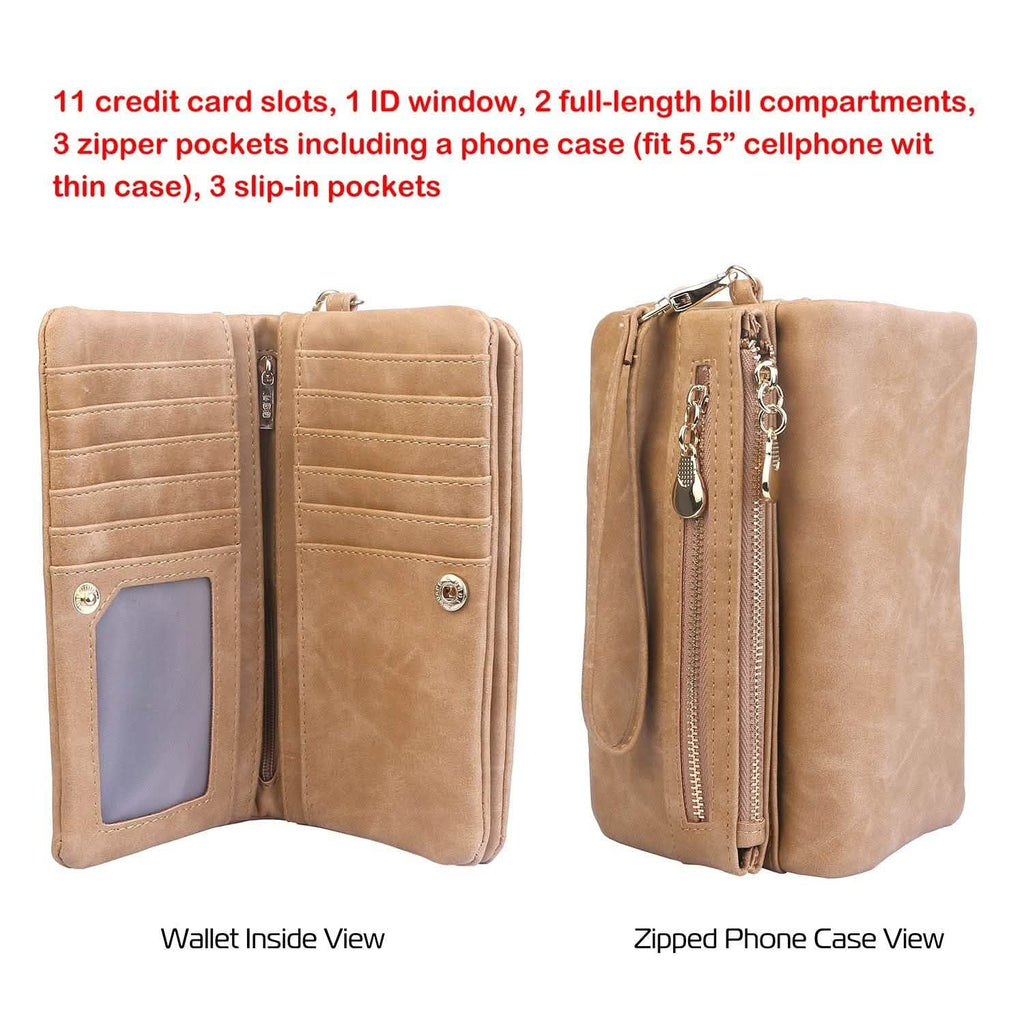 Luxury Women's Leather Clutch Wallet