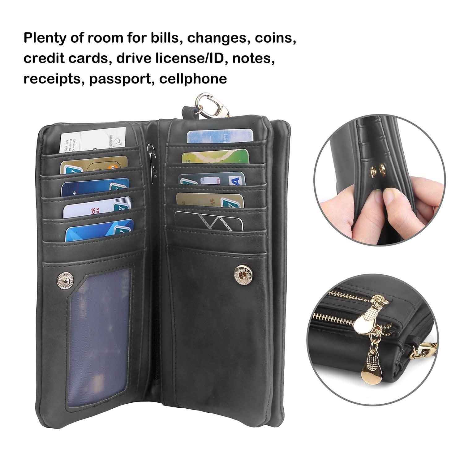 Luxury Women's Leather Clutch Wallet