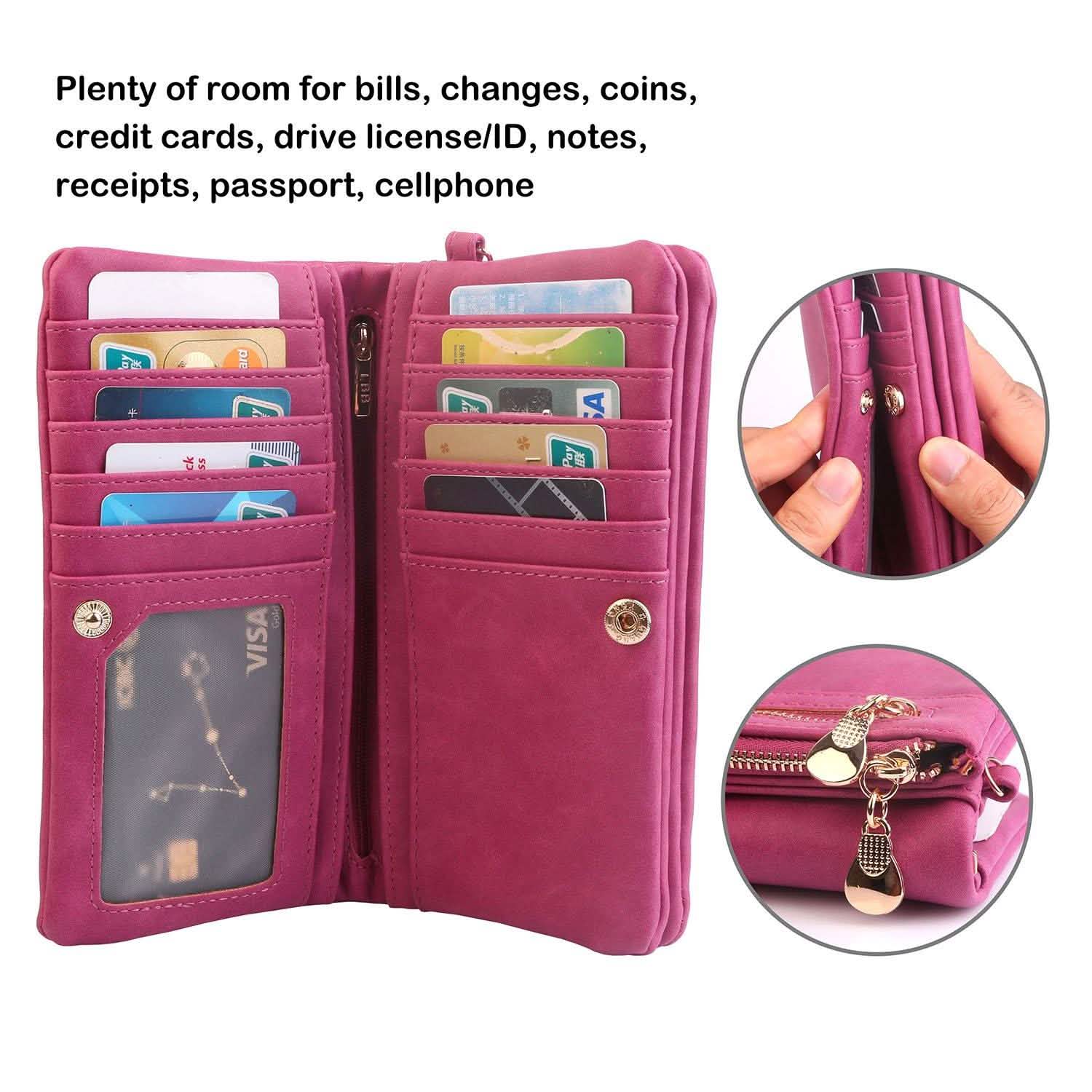 Luxury Women's Leather Clutch Wallet