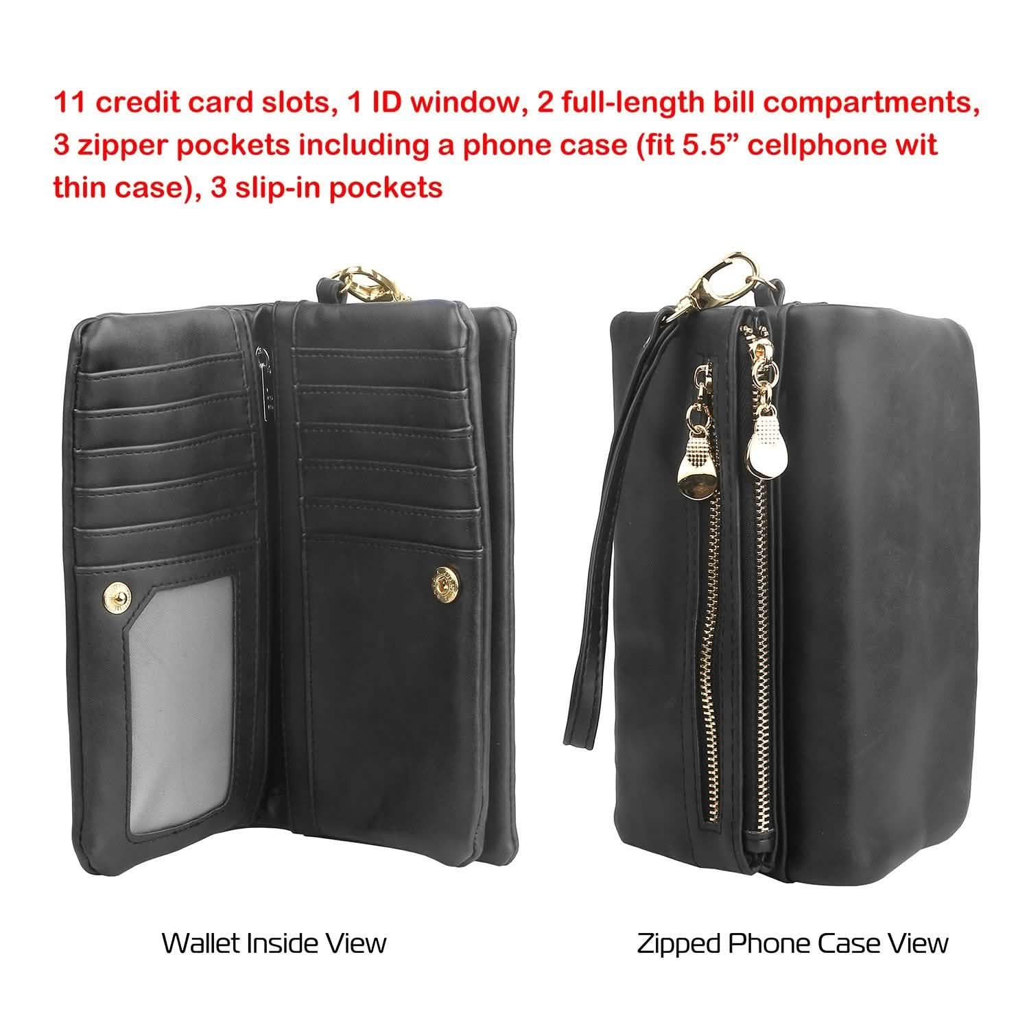 Luxury Women's Leather Clutch Wallet