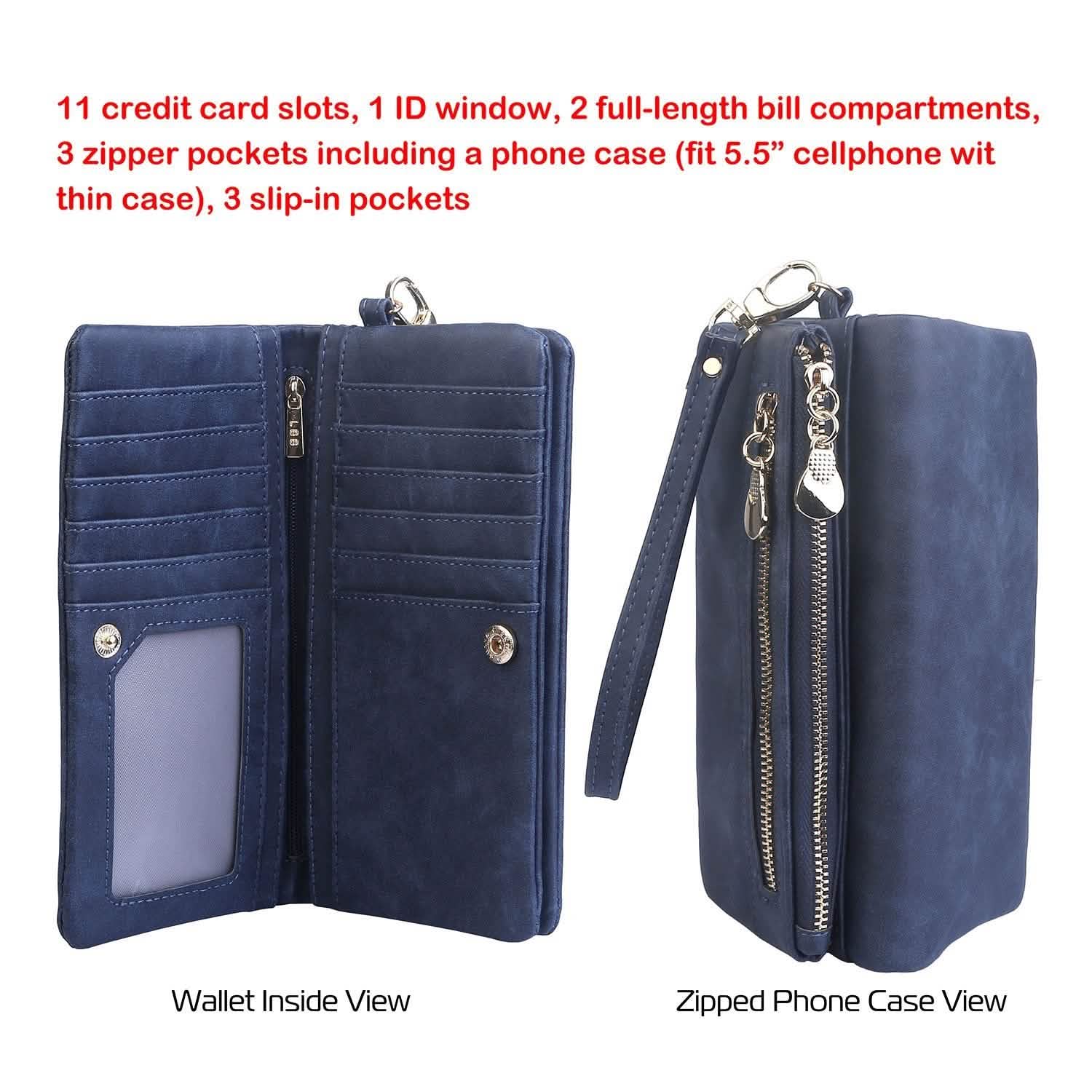 Luxury Women's Leather Clutch Wallet