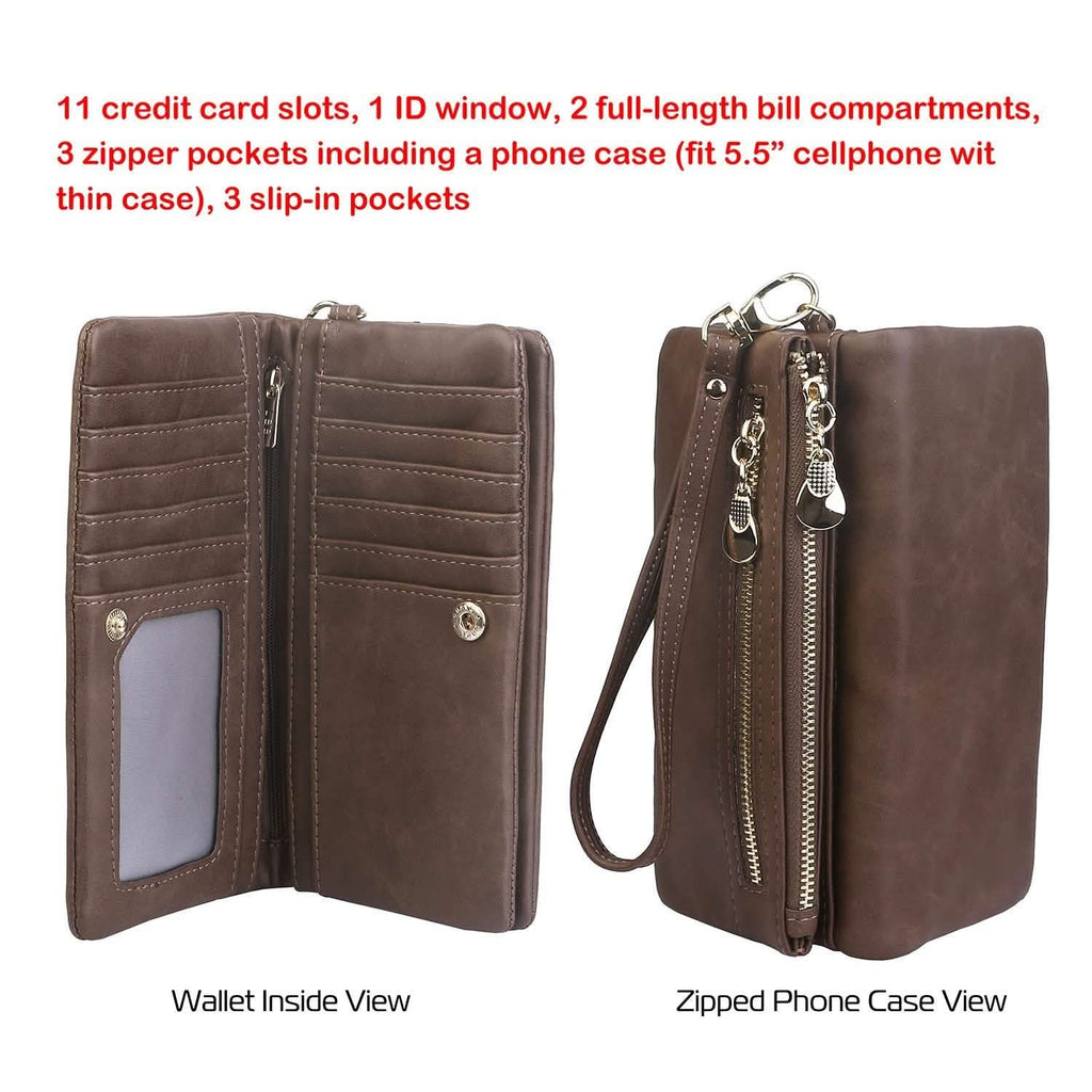 Luxury Women's Leather Clutch Wallet
