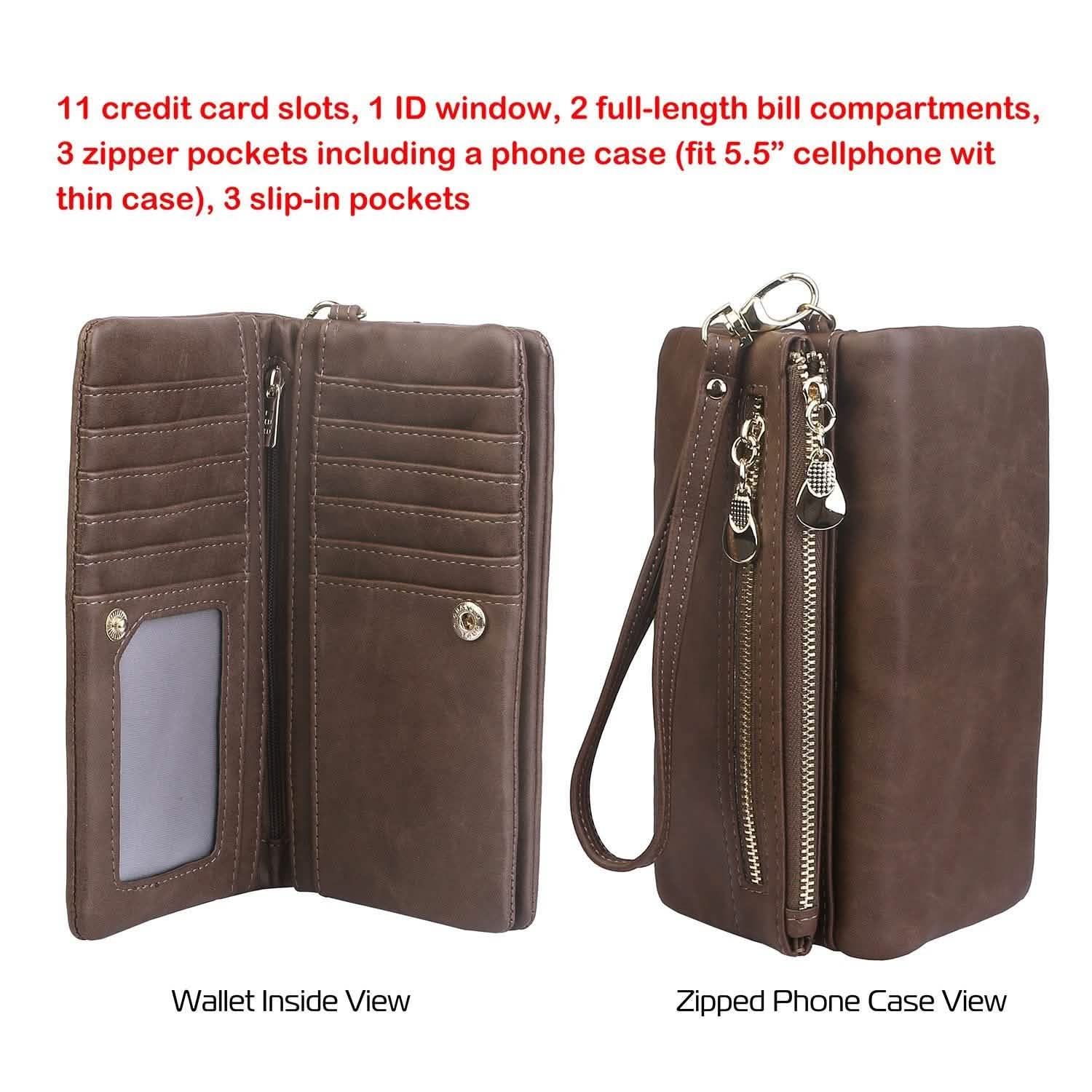 Luxury Women's Leather Clutch Wallet