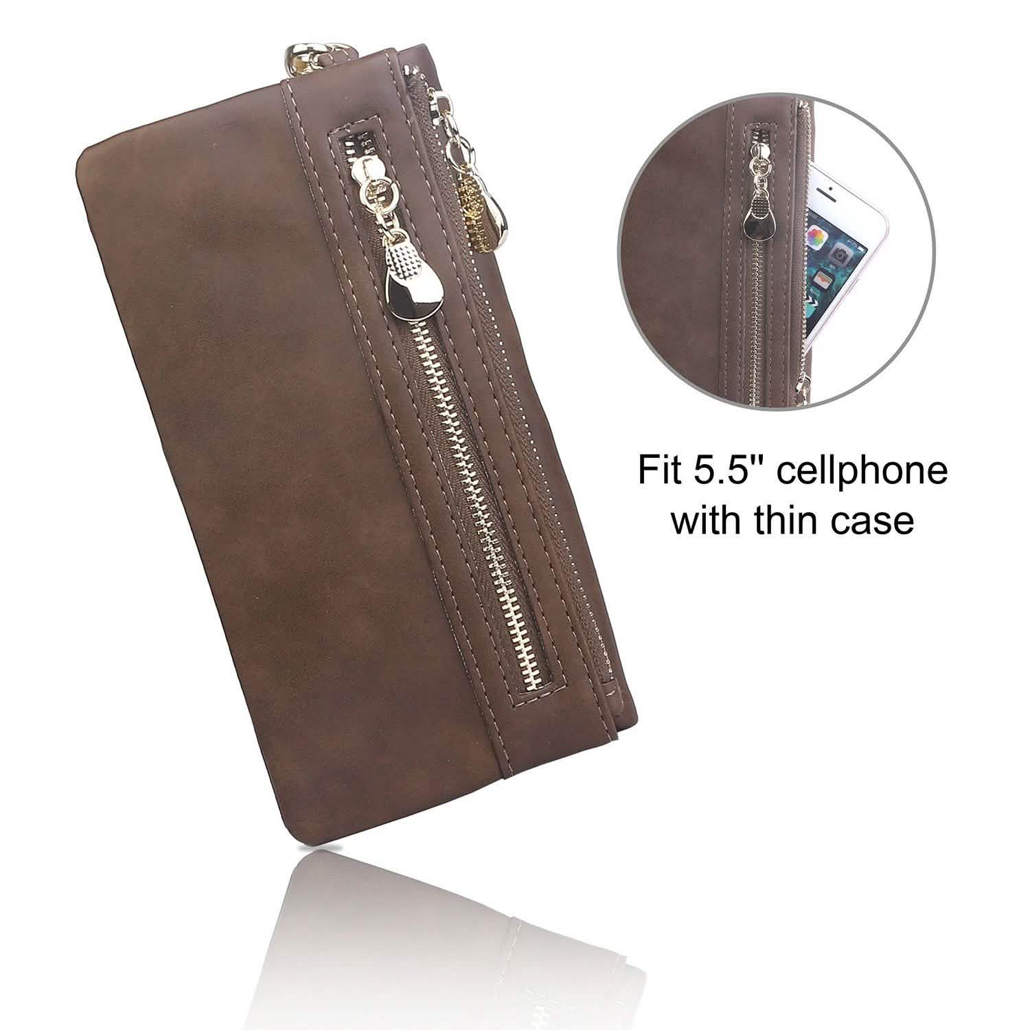 Luxury Women's Leather Clutch Wallet
