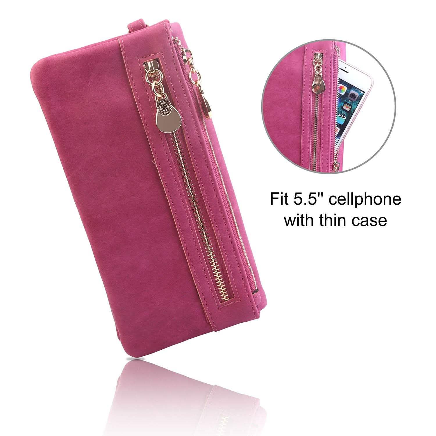 Luxury Women's Leather Clutch Wallet