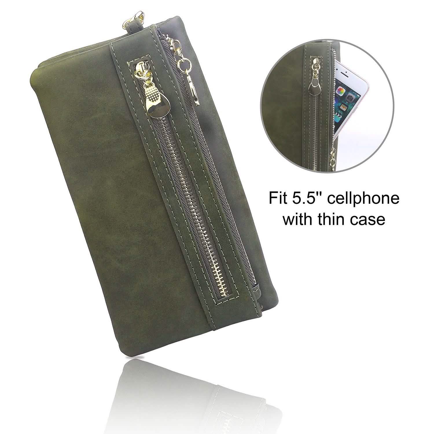 Luxury Women's Leather Clutch Wallet