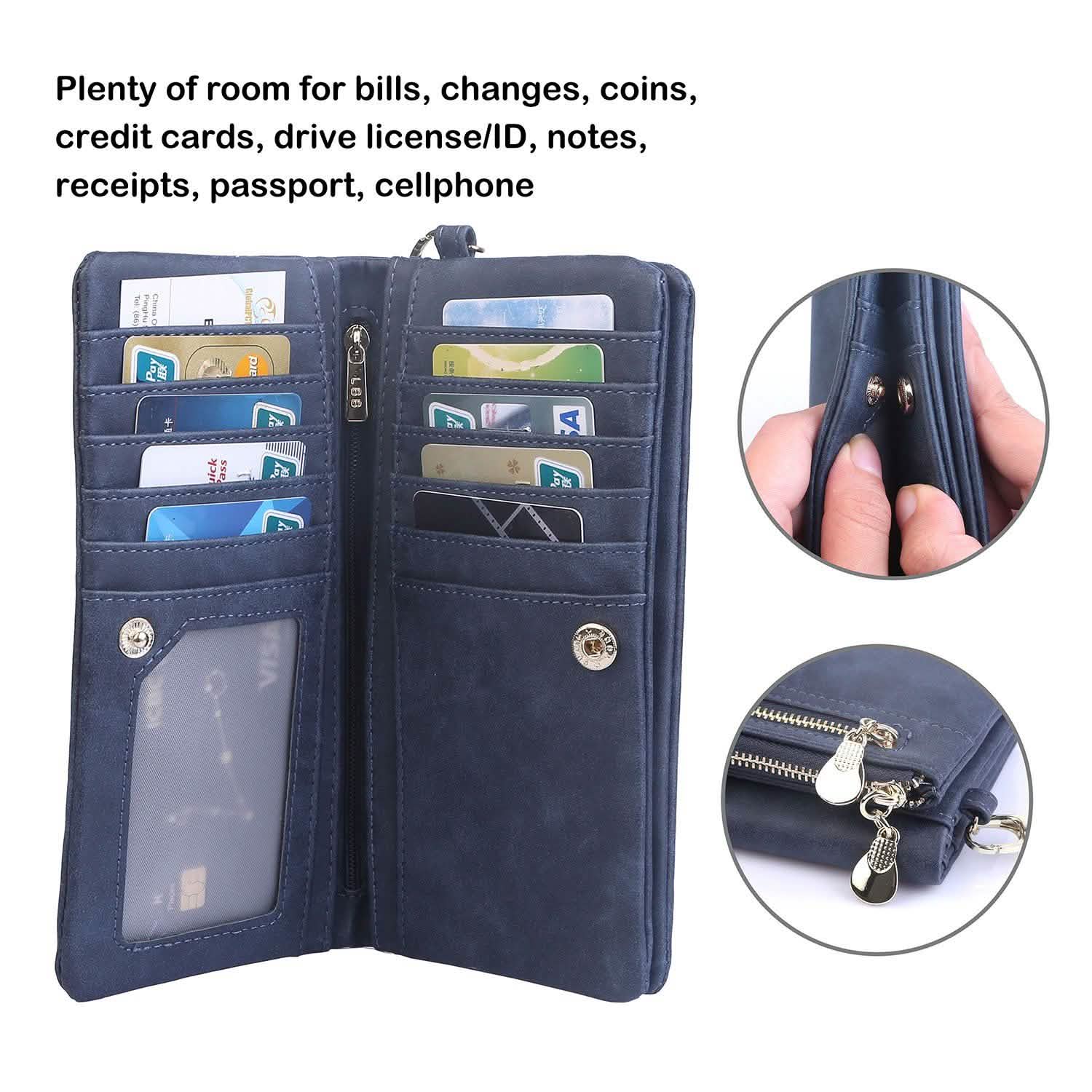 Luxury Women's Leather Clutch Wallet