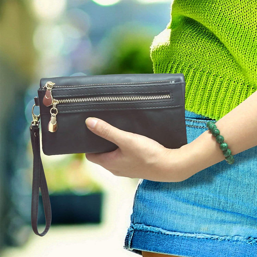 Luxury Women's Leather Clutch Wallet