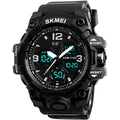 LYMFHCH Large Dual Dial Time Outdoor Army Wrist Watch Tactical