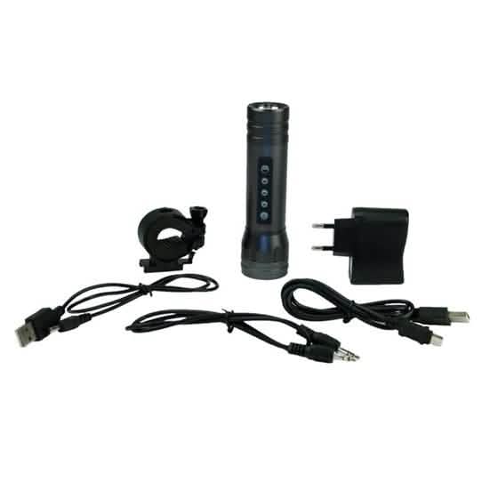 Magic Music Torch Bicycle LED Flashlight With Alarm