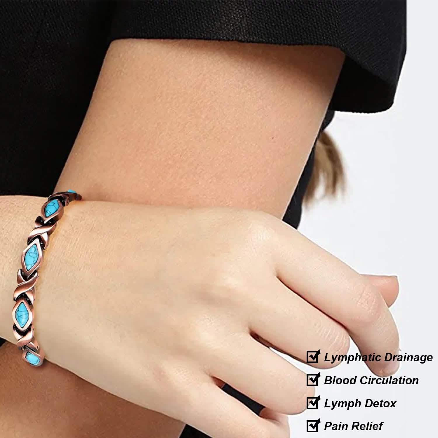 Magnetic Energy Therapy Pain Relief Copper Bracelet Unisex