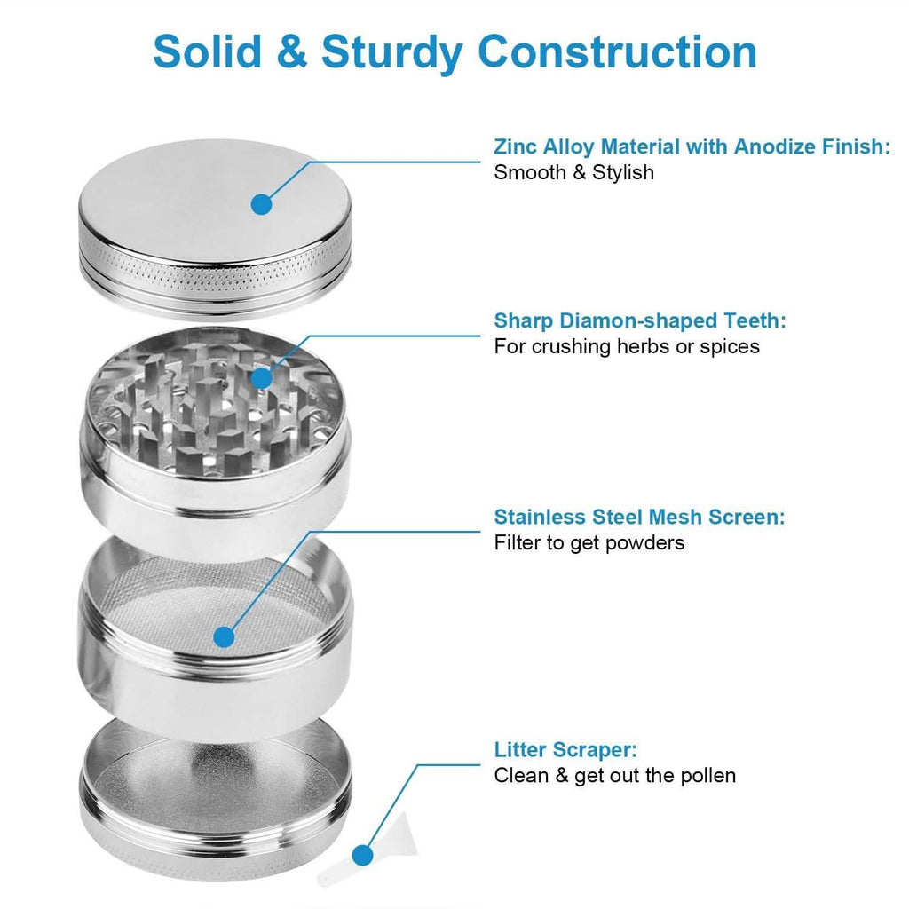 Magnetic Herb Spice Tobacco Grinder