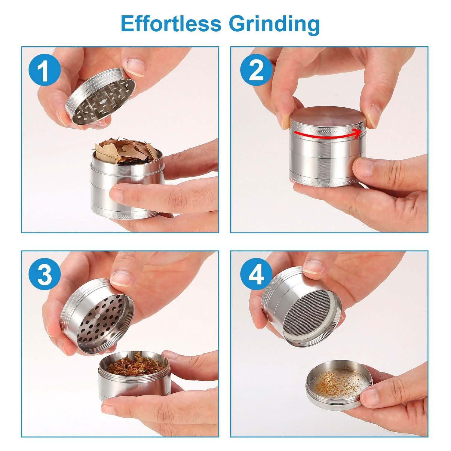 Magnetic Herb Spice Tobacco Grinder