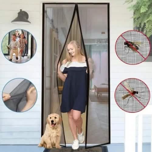 Magnetic Mesh Screen Door