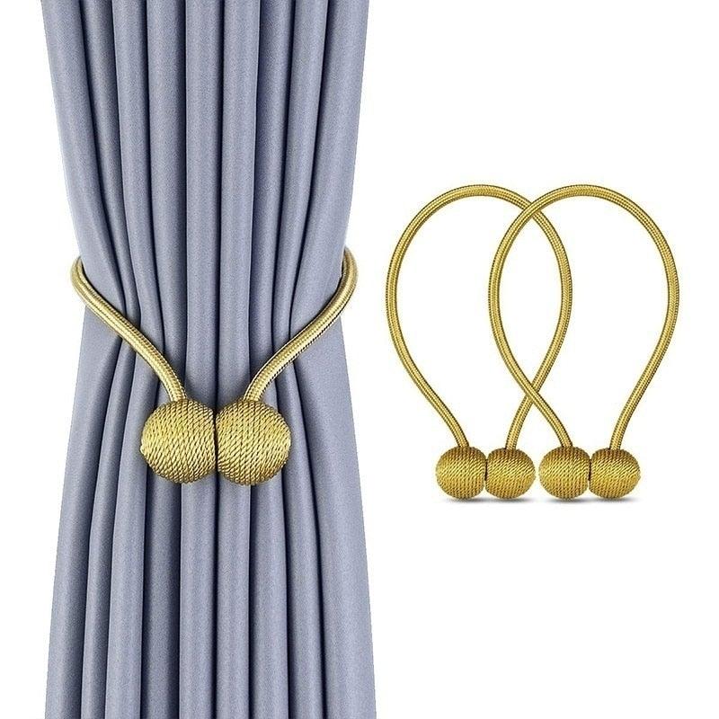 Magnetic Pearl Ball Curtain Tiebacks Accessories Holdbacks Buckle Accessory Buckles Clasp Clips Curtain Hook Holder Holder Clips For Home Office Window 49CM
