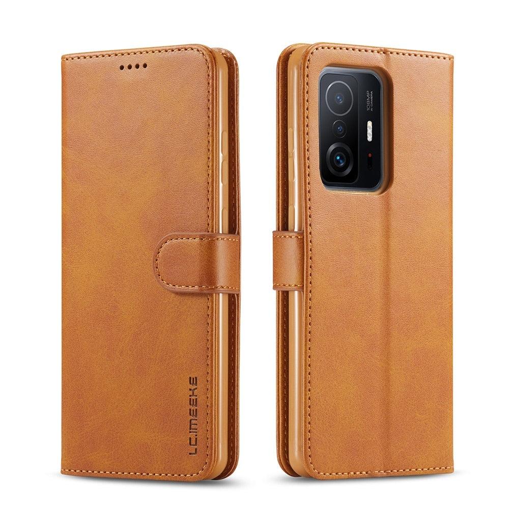 Magnetic PU Leather Wallet-Style Phone Case Fashion Flip Case with Card Slot Leather Case for Xiaomi 12T 11T Poco X4 GT X3 M3 M4 Pro NFC F4 F3 Flip Cover Mi 11 Lite 10T Redmi 9C Note 11S 10S 9S 9T 9A 8T 7