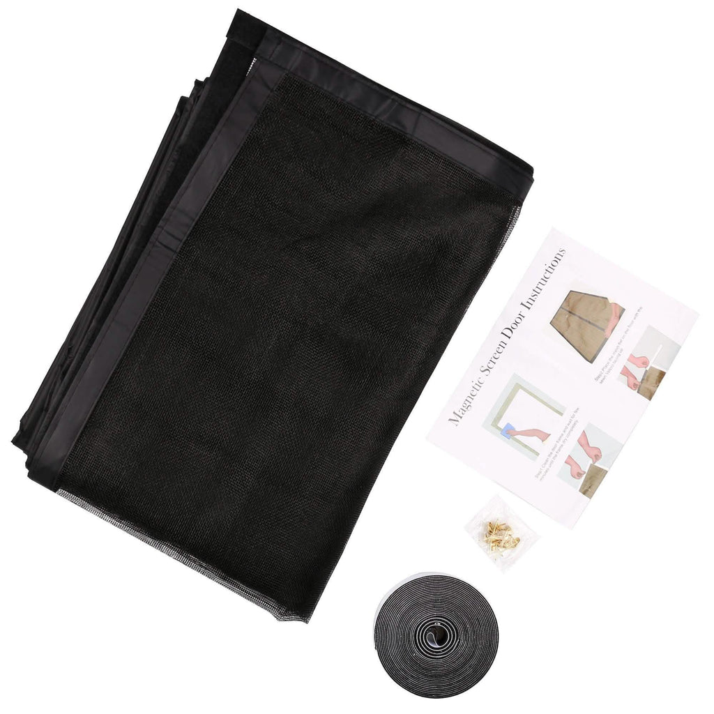 Magnetic Screen Door With Durable Fiberglass Mosquito Mesh Curtain