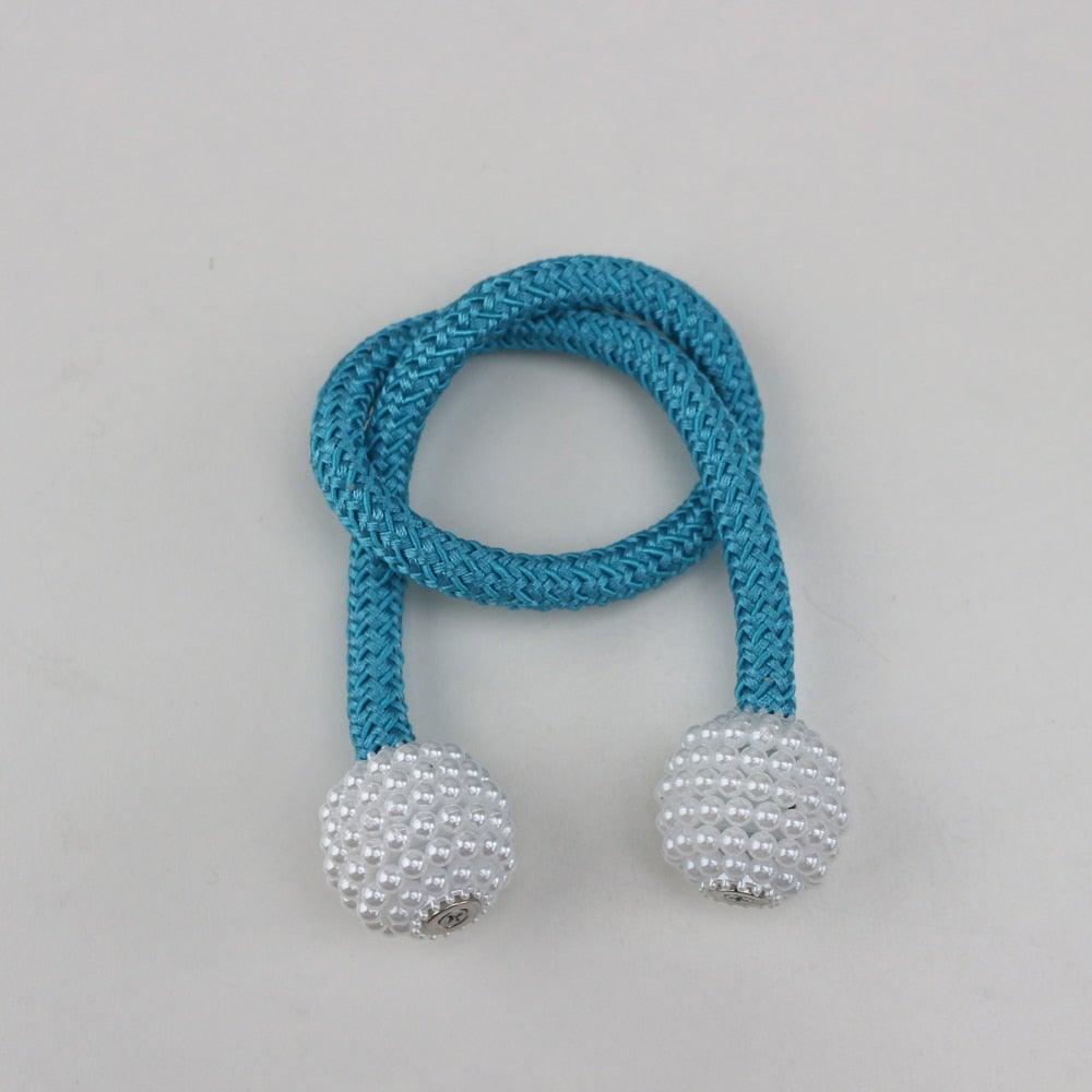 Magnets Curtains Clamps Curtain Holder Pompom Tieback Magnetic Clips Hanging Balls Tie Back Home Decoration Accessories Magnetic Curtain Tiebacks European Style Decorative Curtain Drape Tie With Strong Magnetic For Home And Office Decoration
