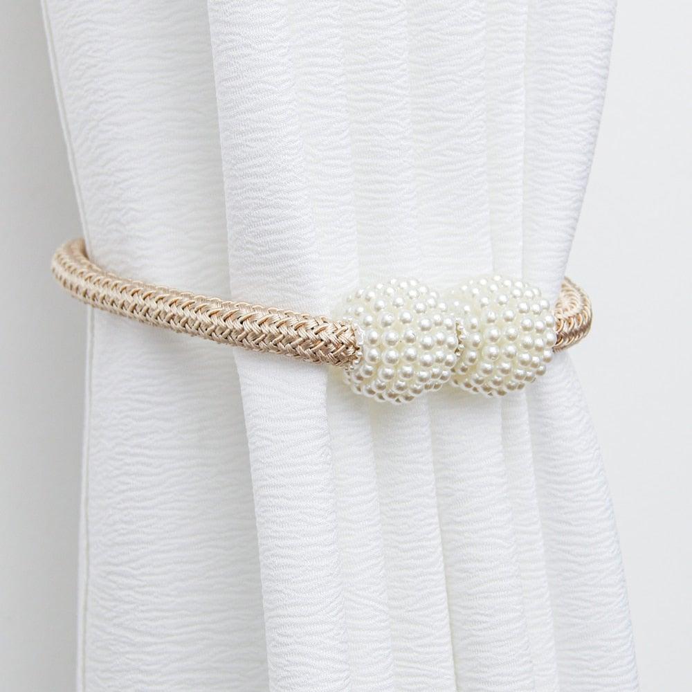 Magnets Curtains Clamps Curtain Holder Pompom Tieback Magnetic Clips Hanging Balls Tie Back Home Decoration Accessories Magnetic Curtain Tiebacks European Style Decorative Curtain Drape Tie With Strong Magnetic For Home And Office Decoration