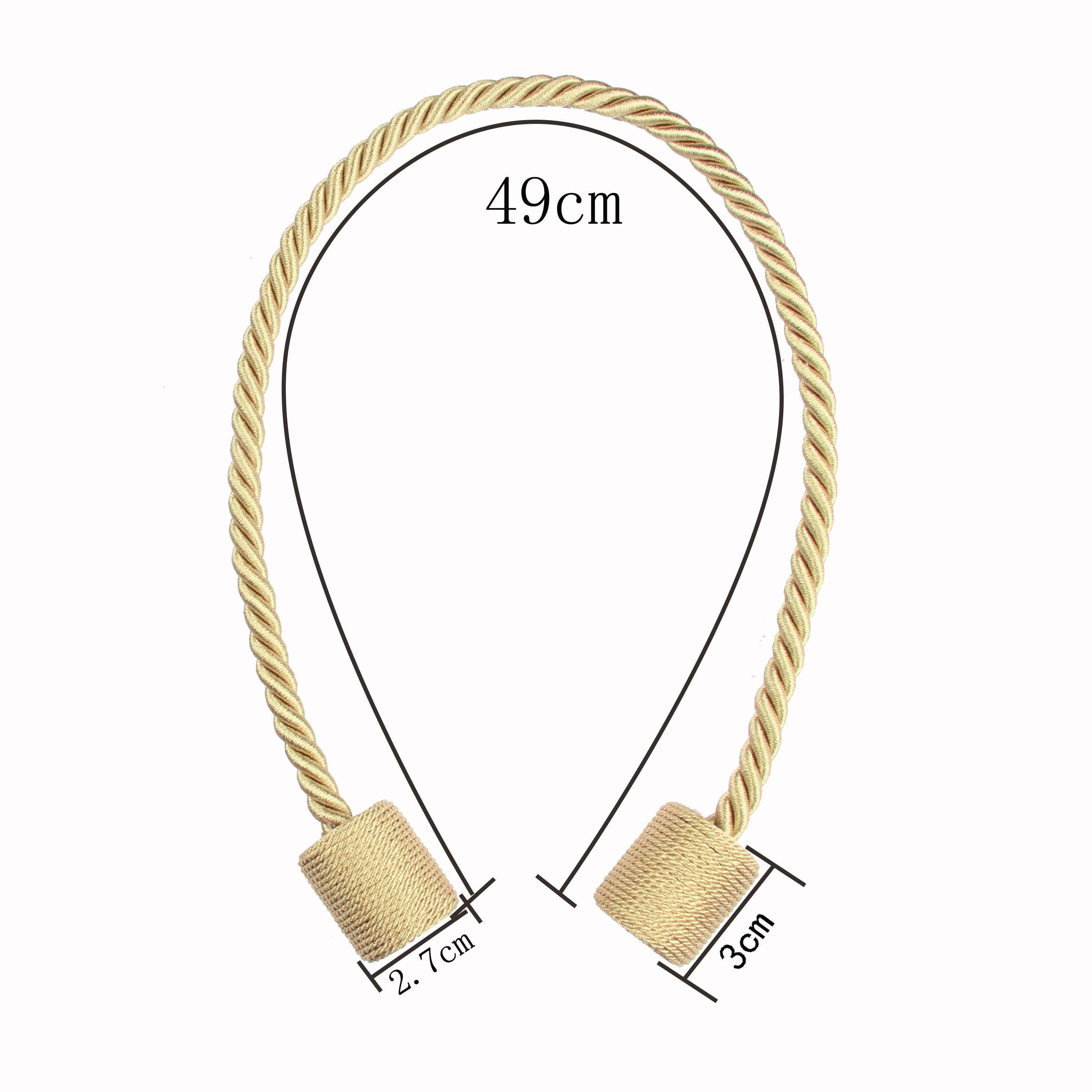 Magnets Curtains Clamps Curtain Holder Tieback Magnetic Clips Hanging Balls Tie Back Home Decoration Accessories Tie Backs Decorative Handmade Rope Holdback Strong Magnetic Holder For Small Thin Sheer Window Treatment 50CM
