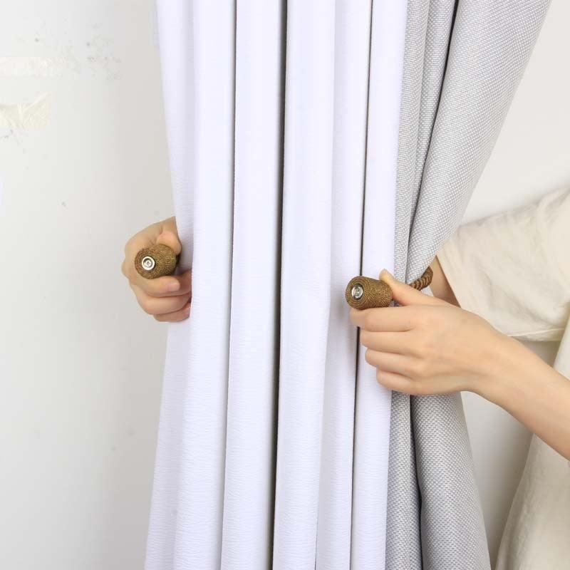Magnets Curtains Clamps Curtain Holder Tieback Magnetic Clips Hanging Balls Tie Back Home Decoration Accessories Tie Backs Decorative Handmade Rope Holdback Strong Magnetic Holder For Small Thin Sheer Window Treatment 50CM