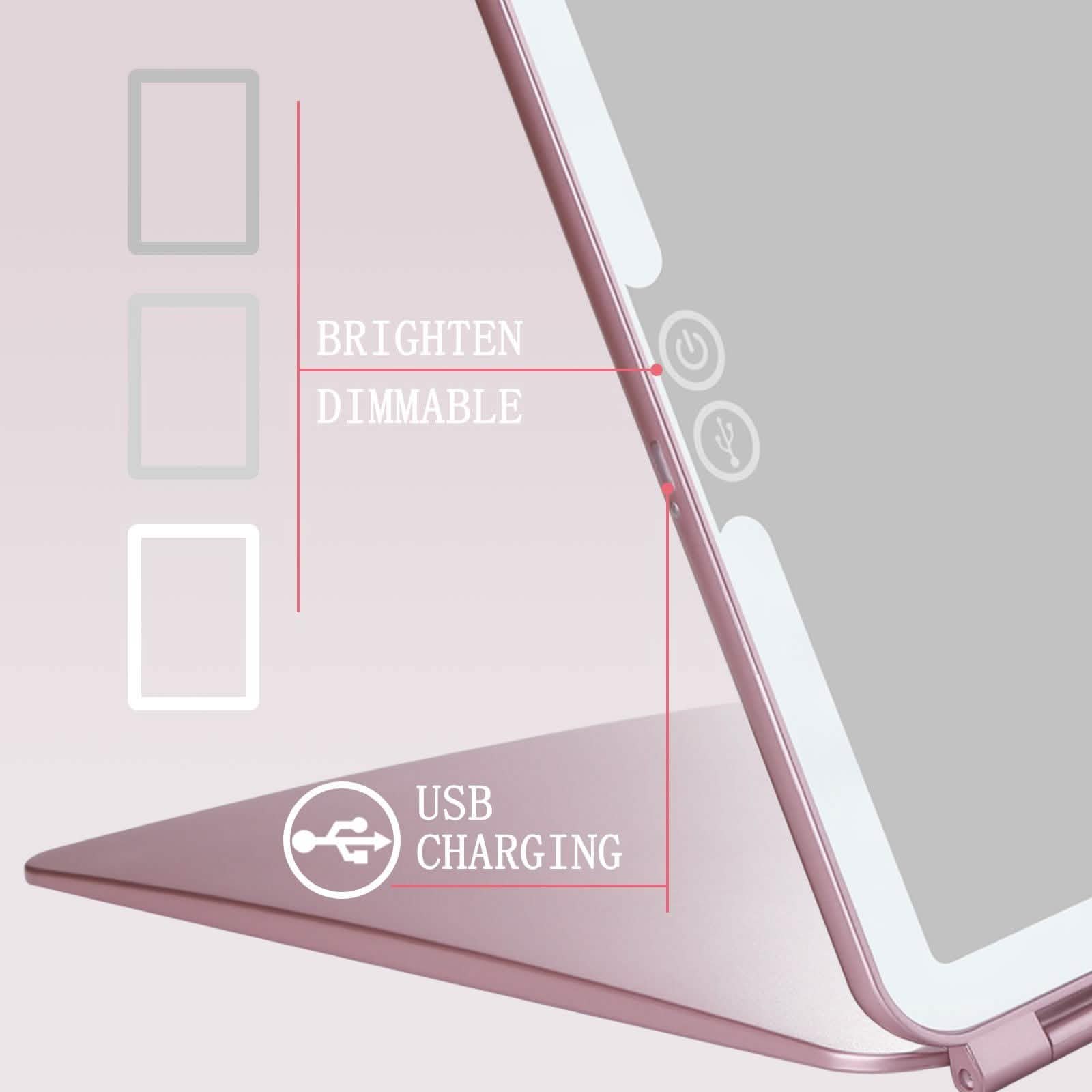 Magnifier USB Charging LED Makeup Mirrors