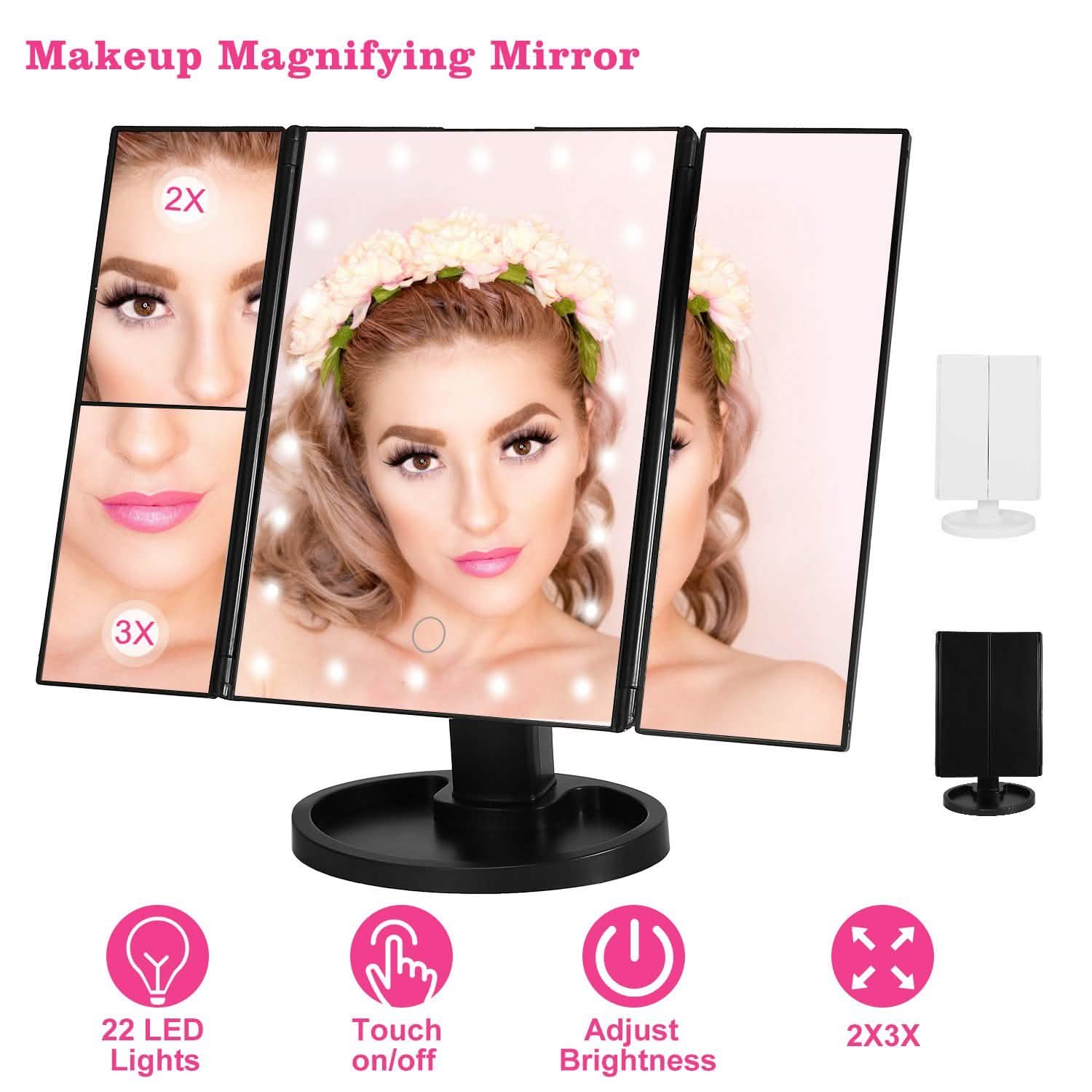 Make Up Mirror with 22 LED Lights