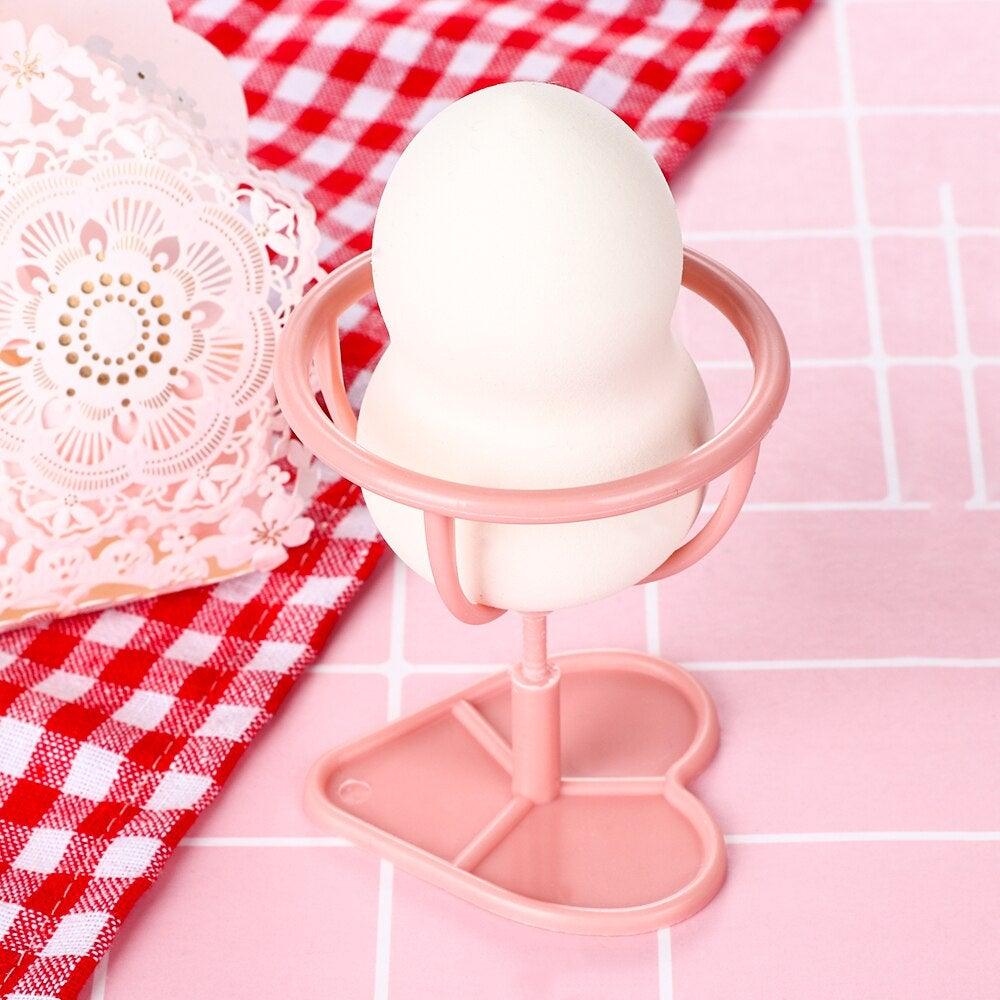 Makeup Sponge Case Capsule Shaped Box Container Makeup Drying Holder Easy Sponge Display Storage Cosmetic Puff Holder Egg Shape Box