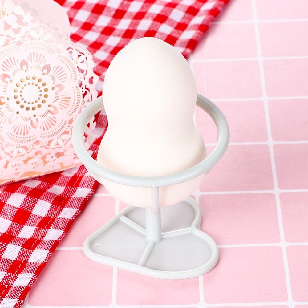 Makeup Sponge Case Capsule Shaped Box Container Makeup Drying Holder Easy Sponge Display Storage Cosmetic Puff Holder Egg Shape Box
