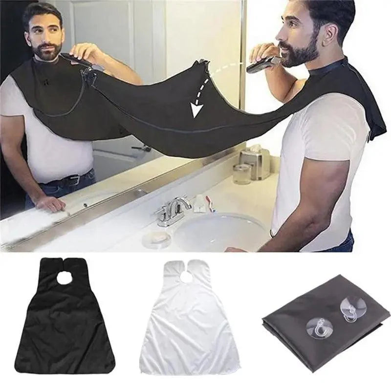 Man Practical Bathroom Waterproof Male Beard Hair Care Shave Portable Apron Mustache Cutting Repair Bib Household Cleaning Tools