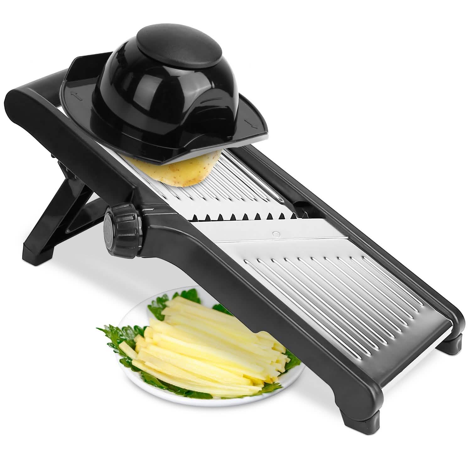 Mandoline Stainless Steel Food Slicer with 5 Adjustable Blades