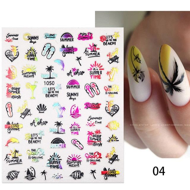 Maple Leaves 3D Nail Stickers Fall Leaf Flowers Line Sliders For Nails Self Adhesive Stickers Autumn Manicuring Decals Transfer Nail Decals Sticker For Pretty Girl Self-Adhesive Nail Decals Designer Nail Stickers for Acrylic