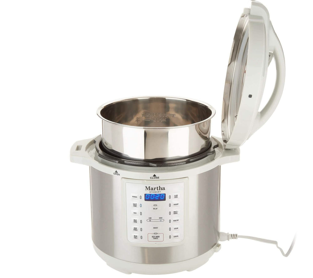 Martha Stewart 8-qt 7-in-1 Digital Stainless Steel Pressure Cooker