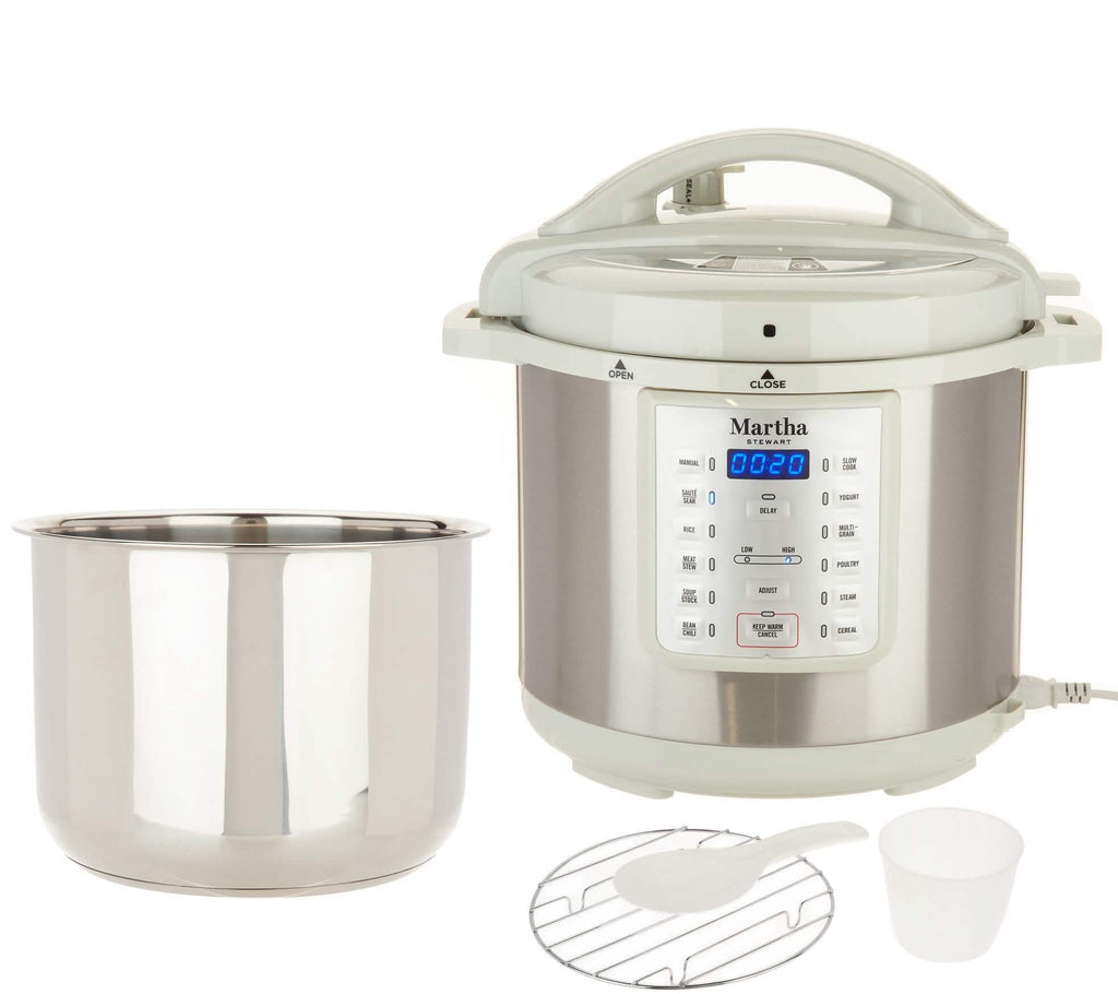 Martha Stewart 8-qt 7-in-1 Digital Stainless Steel Pressure Cooker